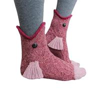Ranley Knit Crocodile Socks, Cartoon Crocodile Shape Knit Socks, Whimsical Alligator Floor Socks, Warm Soft Knitting Socks, Home Winter Warm Soft Thick Knitted Socks For Men And Women