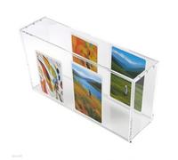 Ranley Trading Card Storage Box, Magnetic Acrylic Storage Box for Trading Cards, Dustproof Transparent Compartments for Family, Adults, Children, Travel, Everyday, Collectors, Friends
