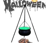Ranley Witch's Cauldron Large Serving Bowl for Witch Festivals Party Bucket for Sweets and Treats as Container for Indoor and Outdoor Use, Home, Patio, Table Kitchen Decoration