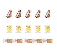 RANLI Handmade Cake Mixed Pack Swiss Roll Cake*5, Golden Rippled*5, Chocolate*5 HALAL Certified-9 Packs Classic Bread Breakfast Desserts Handcrafted Taste Sandwich Bread Delicious