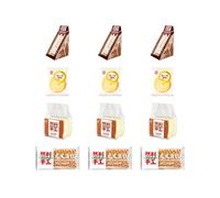 RANLI Handmade Cake Mixed Pack, Swiss Roll + Handmade Cake + Triangle Chocolate + Tiger Skin, Soft Sponge Pastry Breakfast Snack Individually Wrapped HALAL Certified (3 Packs Each, Total 12 Packs)