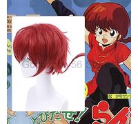 Ranma 1/2 Ranma Saotome Cosplay Red Braids Ponytails Short Hair Halloween Adult Girls Role Play Heat Resistant