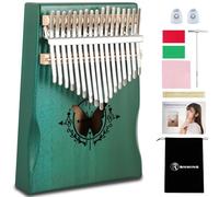 RANMING 17 Key Kalimba Thumb Piano Solid Wood Mahogany Kalimba with Tuning Hammer & Study Guide Portable Mbira for Adults Unique Gift for Music Lovers