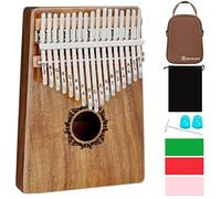 RANMING Kalimba 17 Key Thumb Piano Kalimba Set with Portable Handbag,Music Book and Tune Hammer, Finger Piano Instrument Gift for Kids Adult Beginners Professional (Acacia-Plus)
