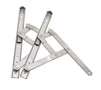 Rannb 2 Pcs Stainless Steel Top Hung Awning Casement Window Friction Hinges Stays 10 inch
