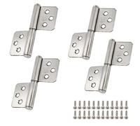 Rannb 3-inch Flag Hinges 304 Stainless Steel Lift Off Hinge Detachable Door Hinge - 4pcs