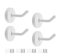 Rannb Coat Hook Towel Hooks Stainless Steel Heavy Duty Wall Hooks for Hanging Clothes Wall Mount Towel Holder for Bedroom Kitchen Closet 2.2" Length White Brushed Surface -Pack of 4