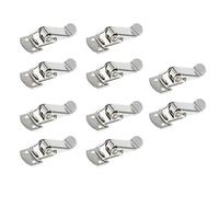 Rannb Mini Size Stainless Steel Toggle Latch Catches Hasps Clamp for Toolbox, Cases, Chests-Pack of 10