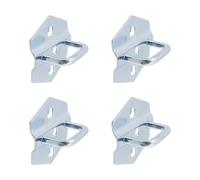 Rannb Pegboard Hooks Heavy Duty Metal Steel 3/8" Loop Peg Hooks Suitbale for 1.1" Spaced Pegboards Wall Hooks for Hanging Hammer, Plier Tools 1.4" Long - 4pcs