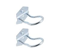 Rannb Pegboard Plier Holders Pegboard Hooks Heavy Duty Metal Steel 3/8" Loop Peg Hooks Suitbale for 1.1" Spaced Pegboards Wall Hooks for Hanging Hammer, Piler Tools 1.5" Loop Dia - 2pcs
