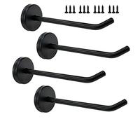 Rannb Wall Mount Hook Single Hook Stainless Steel Long Coat Hook Robe Hanger fit for Kitchen, Bedroom & Living Room 120mm/4.7" Length - Pack of 4