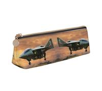 rannsut Aircraft Fighter Jets Print Pencil Pouch Pencil Case Bag Stylish Zipper Pencil Pouches For Office And Travel