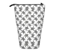 rannsut Animals Sea Turtles Print Telescopic Pencil Bag Pen Holder Organizer Cosmetics Bag For Women And Men