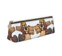 rannsut Beaver Working Print Pencil Pouch Pencil Case Bag Stylish Zipper Pencil Pouches For Office And Travel