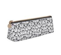 rannsut Cute Penguins Sketch Print Pencil Pouch Pencil Case Bag Stylish Zipper Pencil Pouches For Office And Travel
