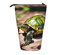 rannsut Lord Howe Island Sea Turtle Print Telescopic Pencil Bag Pen Holder Organizer Cosmetics Bag For Women And Men