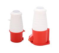 RANNYY Waterproof Socket,4 Pin Plug Socket,Industrial Plug Connector 4 Pin 3 Phase Dust-Proof Waterproof Socket Set 32A AC380V-415V