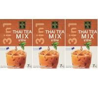 Ranong Tea 3 in 1 Thai Mix 7 Sachets 210 g (Pack of 3)