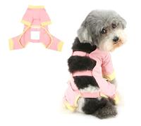 Ranphy Cool Pet Anti-Dirt Dog Pants for Xsmall Small Dog Soft Puppy Backless Jumpsuit Breathable Yorkie Chihuahua Summer Clothes Cat Clothing,Pink,S