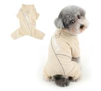 Ranphy Cool-Touch Four-legged Jumpsuit for Small Dogs, Yellow, S