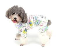 Ranphy Dog Cotton Pajamas Doggy Adorable Print Jumpsuit Pet Cute Mouse Pattern Pjs British style Doggie Rompers Pyjamas Clothes Size M