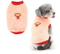 Ranphy Dog Fleece Jumper for Small Dogs Soft Solid Pet Sweater Pullover with D-Ring Warm Cozy Puppy Sweatshirt Vest Winter Autumn Comfortable Clothes Chihuahua Yorkie Cat Apparel Orange L