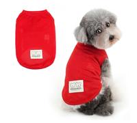 Ranphy Mesh Cooling Dog Shirt for Small Dogs, Red, XL