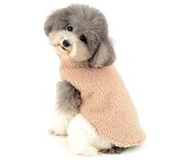 Ranphy Sherpa Fleece Small Dog Clothes for Boys Girls Winter Puppy Cat Coat Soft Vest Outfits Warm Sweater Chihuahua Yorkshire Terrier Parka Costume Apparel Cute Halloween Christmas Clothing Brown M