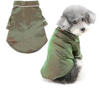 Ranphy Soft Shimmer Satin Dog Pyjamas for Small Medium Dogs Cats Solid Pet Sleepwear Shirts Comfortable Pajamas Two-Leg Pjs Loungewear Clothes Chihuahua Yorkie Cat Apparel Green XL