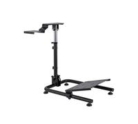 Ranqer Racing Wheel Stand - for Logitech and Thrustmaster - Height and Angle Adjustable - Compatible with Most Steering Wheels, Pedals and Gear Stick - Made of Steel - Black