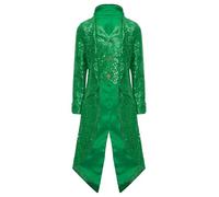 ranrann Kids Boys Sequins Tailcoat Vintage Steampunk Jacket Halloween Gothic Victorian Medieval Frock Coat
