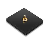 RANRAO 1 Gang 2 Way Dark Grey Retro Toggle Switch, Square Edge Antique Brass Lever Light Switch Toggle Dolly Light Switch, 10 Amp Single Toggle 2 Way Light Switch for The Home or Office Makeover