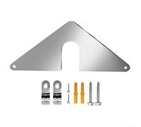 RANRAO 1 Set Hose Bib Mounting Plate, Aluminum Faucet Mounting Plate, Fix Triangle Faucet Mounting Plate for Fix Loose Sillcock