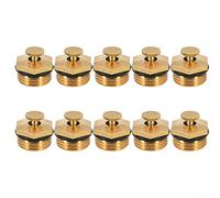 RANRAO 10Pcs Adjustable 1/2inch Brass Centrifugal Water Atomizing Spray Nozzle Mist Sprinkler, 1/2" DN15 Brass Mist Nozzles Garden Irrigation Sprinkler Water Spray Nozzle