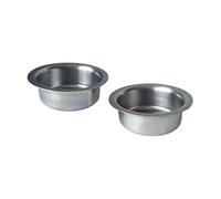 RANRAO 12Pcs Metal Candle Cup Candle Holders Tealight Cups Tea Light Tins Bowl Candle for MOLD Empty Case Candle Wax Containers Prevents Wax Dripping Silver