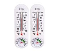 RANRAO 2Pcs Accurate Room Thermometer, Temperature & Humidity Monitor, Classic Hygrometer Indoor/Outdoor