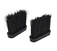 RANRAO 2Pcs Fireplace Brushes, Oblong Replacement Spare Hearth Brush Head Refill for Home Fireplace Cleaning