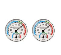 RANRAO 2Pcs Temperature Hygrometer, Indoor Thermometer Hygrometer for THERMO Analogue Humidity Room Climate Control Inside
