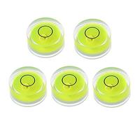 RANRAO 5Pcs Round for Bullseye for Spirit Level Bubble, Round Bubble Level for MINI for Spirit Level for Bullseye Level Measurement Instrument (18/15/12/10mm)