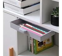 RANRAO ABS Under Desk Drawer Organizer, Self-adhesive Hanging Drawer,Storage Box Pop-up for Office Pen Holder