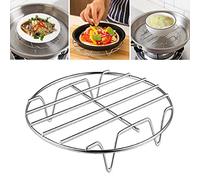 RANRAO Air Fryer Rack, 6/7/8/9 Inch Air Fryer Accessories, Single-layer Grill Rack Grid Bakings Tray Racks Multi-Purpose Metal Holder Rack for Oven Microwave Baking