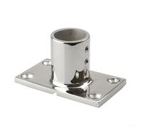 RANRAO Boat Hand Rail Base, Marine Compatible Handrail Base Fitting, Stylish Rectangular Design In Stainless Steel(25mm)
