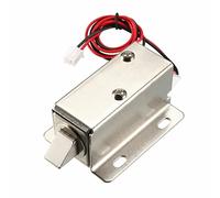 RANRAO Electric Solenoid Lock, Electronic Latch Lock Catch Door 12V Electro-magnet Release Solenoid Slant Slug
