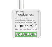 RANRAO for ZIGBEE Smart Light Switch Module, for mini Smart Light Switch DIY Breaker Module 10A 2/3/4 Gang 4-way Switch Controlled Compatible with for ALEXA and for GOOGLE Home