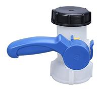 RANRAO IBC Outlet Tap Stopcock, Water Tank IBC Container Flap Valve S60x6 Coarse Thread Spout Valve Plastic Accessories New