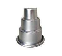 RANRAO Mini 3 Layer Cake Mold Aluminum Alloy Cake Mold Non-Stick Pan, Round Cake Pan for Baking, Mini Multi-Tier Cake Mold