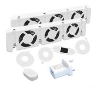RANRAO Radiator Fan, 3.0 Radiator Fan Smart Radiator Booster Extension Set Ventilator Fan, Heater Booster For Underheaters And Radiators(D-uo set)