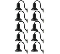 RANRAO Railroad Model Making Accessories 10 x OO/HO Scale Street Bracket Light Model Wall Lamp Posts LED Building