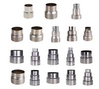 RANRAO Stainless Steel Flue Connector, Liner Reducer/Tubing Connector Chimney Adaptor Stove Pipe For connecting conversion flue pipe, fireplace flue pipe adapter, 1PCS Ø90MM/Ø80MM