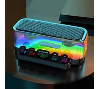 RANRAO Wireless Speaker, Mechanical Control Portable Wireless Speaker With Engaging RGB Effects